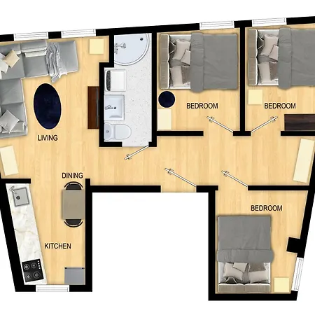 Family Friendly 3br - Fast Wi-fi - Behind Bryggen アパート ベルゲン